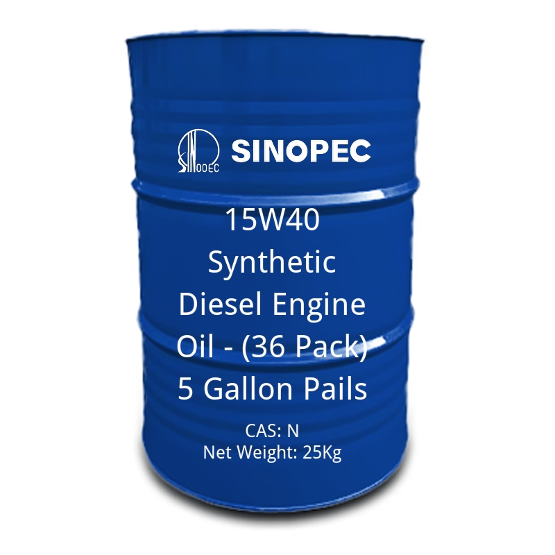 15W40 Synthetic Diesel Engine Oil - (36 Pack) 5 Gallon Pails-cas-N