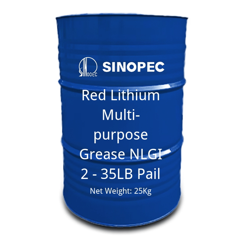 Red Lithium Multi-purpose Grease NLGI 2 - 35LB Pail-cas-8002-26-4
