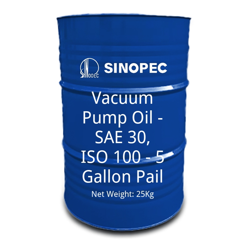 Vacuum Pump Oil - SAE 30, ISO 100 - 5 Gallon Pail-cas-64742-65-0
